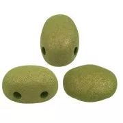 Verde - Cuentas de vidrio Samos® by Puca® 7x5 mm - Trendy Light Olive Mat x10g Cuentas de vidrio Samos® by Puca® 7x5 mm - Trendy Light Olive Mat x10g