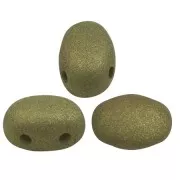 Cuentas de vidrio Samos® by Puca® 7x5 mm - Trendy Olive Mat x10g
