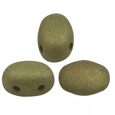 Cuentas de vidrio Samos® by Puca® 7x5 mm - Trendy Olive Mat x10g