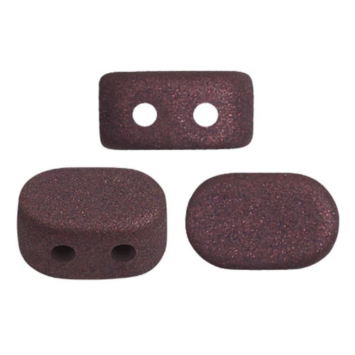 Cuentas de vidrio Lipsi® de Puca® 4x6 mm - Trendy Plum Mat x10g