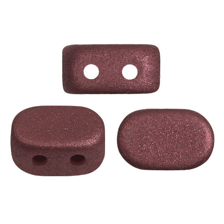 Cuentas de vidrio Lipsi® de Puca® 4x6 mm - Trendy Wine Lees Mat x10g