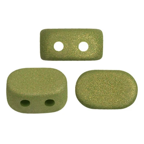 Cuentas de vidrio Lipsi® de Puca® 4x6 mm - Trendy Light Olive Mat x10g
