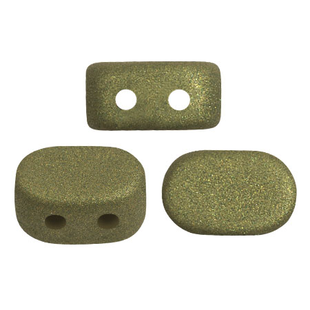 Cuentas de vidrio Lipsi® de Puca® 4x6 mm - Trendy Olive Mat x10g