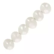 Perlas de agua dulce ovaladas irregulares 3x2,5 mm - Grado AA - Blancas x6