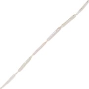 Perla de agua dulce Irregular Barroca Tubo 25x4,5 mm - Grado AA Blanco x1
