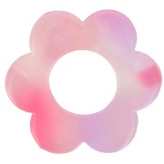 Colgante Flor Acetato 18 mm - Carey - Rosa - Violeta x1|raw }}