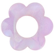 Colgante Flor Acetato 18 mm - Perla Lila x1|raw }}