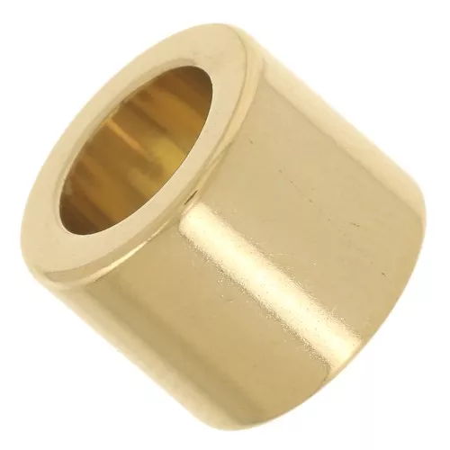 Cuentas arandelas Heishi - 10x8 mm - Acero inoxidable 304L Dorado x5