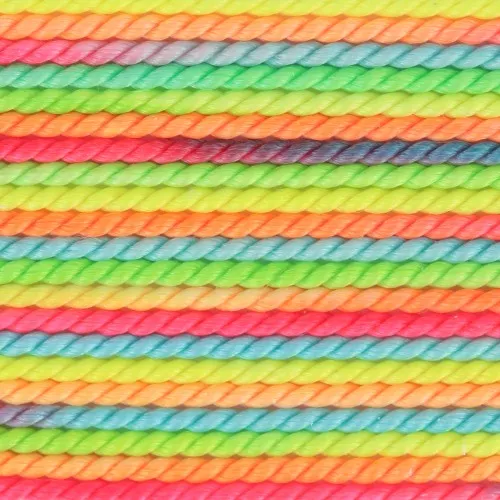 Hilo de seda 0,70 mm - Multicolor fluorescente (Fosforescente) x2m