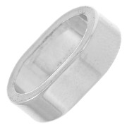 Cuenta pasante 16x5 mm para cordones de 6 mm - acero inoxidable 304L x1