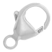 Cierre mosquetón 13 mm - Plateado 925 x1