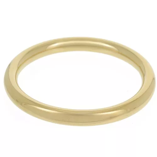 Pulsera de banda lisa de 65 mm - Acero inoxidable 304L Dorado x1
