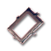 Engaste PureCrystal 4527 rectangular 18x13 mm cobrizo