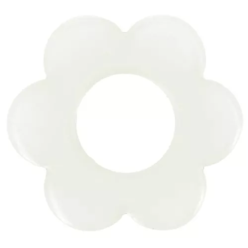 Colgante flor acetato transparente 18 mm - Ecume x1