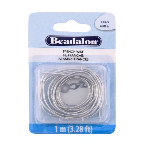 Alambre Francés 1 mm - Plateado x1m