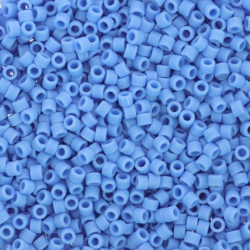 Toho Aiko 11/0 1.6 mm TA0143DF - Turquesa Kingman opaco esmerilado x4g
