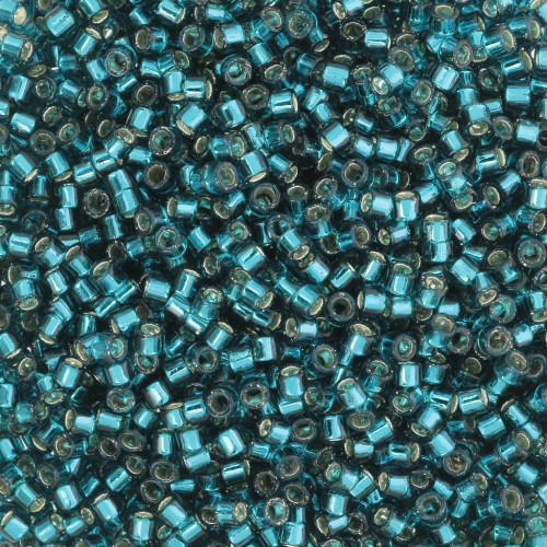 Toho Aiko 11/0 1.6 mm TA0127BD - Transparent Teal Silver Lined x4g