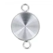 Engaste separador para pegar PureCrystal 1122 10 mm plateado