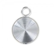 Engaste colgante para pegar PureCrystal 1122 8 mm plateado