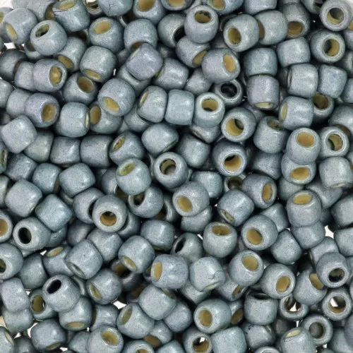 Rocalla Toho 8/0 TO8RPF565F - PF Blue Slate Galvanized Frosted x8g