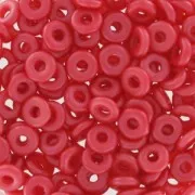 O Bead 4 mm Pastel Dark Coral x5g