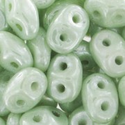 SuperDuo 2,5x5 mm Luster Chalk Light Green x10g