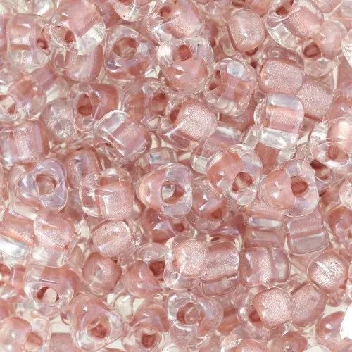Miyuki 5/0 triángulo TR5-1525 - Sparkling Blush Lined Crystal x8g