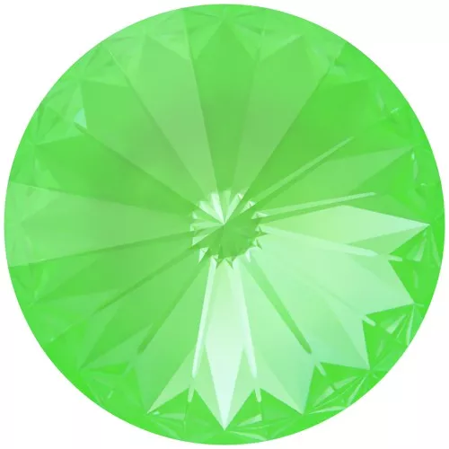 Cabujón PureCrystal 1122 Rivoli 14 mm - Cristal Verde Eléctrico Ignite x1