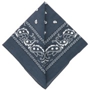Bandana 100% algodón - Cachemira - Gris oscuro x1|raw }}