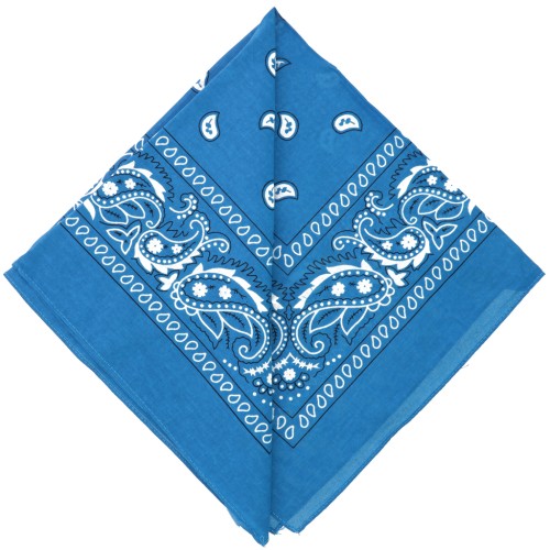 Bandana 100% algodón - Cachemira - Turquesa x1