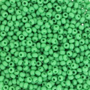 Cuentas de Rocalla Preciosa 11/0 de 2 mm - Verde opaco x 20 g