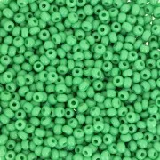 Cuentas de Rocalla Preciosa 11/0 de 2 mm - Verde opaco x 20 g