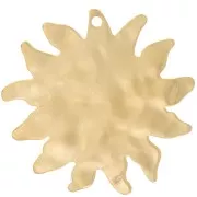 Colgante Sol Martillado 40 mm Acero Inoxidable Dorado x1
