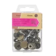 Corchetes Y herramienta para colocar 15 mm bronce x8