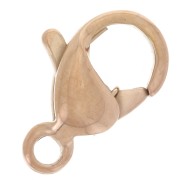 Cierre mosquetón 9 mm - Fabricación europea - Acero inoxidable 316L chapado en oro rosa x1|raw }}