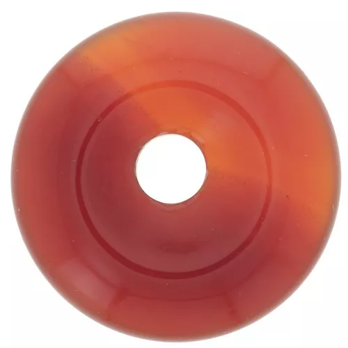 Donuts 20 mm piedra preciosa - Ágata Roja x1