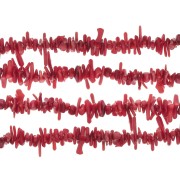 Bambú de mar Chips cuenta 5 - 8 mm teñido imitación Coral x39cm|raw }}