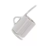 Terminal tejido de cuentas rocallas & Delica Miyuki 5 mm - Plateado x 10