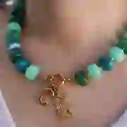 Colgante Letra Abecedario Bola 23x13 mm - C - Acero inoxidable 304L Dorado x1