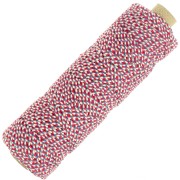 Bobina de cordón de algodón trenzado de 2,5 mm de fabricación francesa - Tricolor x100m|raw }}