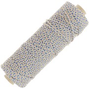 Bobina de cordón de algodón trenzado de 2,5 mm de fabricación francesa -Beige, Azul, Dorado x100m|raw }}