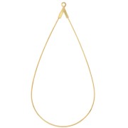 Portapendientes gota 60x30 mm - Dorado x2