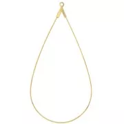 Portapendientes gota 60x30 mm - Dorado x2