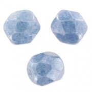 Facetas 4 mm Chalk White Baby Blue Luster x50