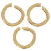 Anillas abiertas 5x0,8 mm - Acero inoxidable 316L dorado x100|raw }}