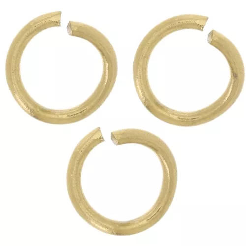 Anillas abiertas 5x0,7 mm - Acero inoxidable 316L dorado x100