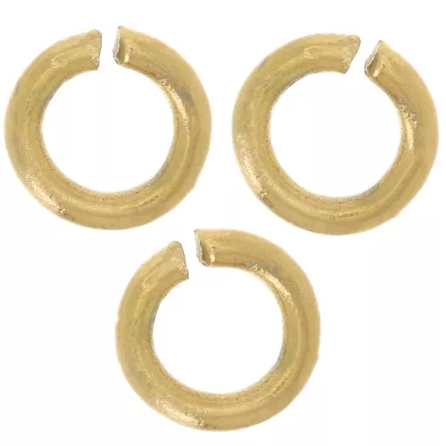 Anillas abiertas 5x1 mm - Acero inoxidable 304L Dorado x100