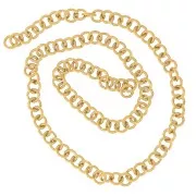 Anillas abiertas 5x1 mm - Acero inoxidable 304L Dorado x100