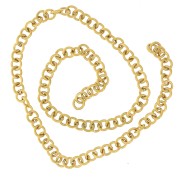 Anillas abiertas 4x0,8 mm - Acero inoxidable 316L dorado x100