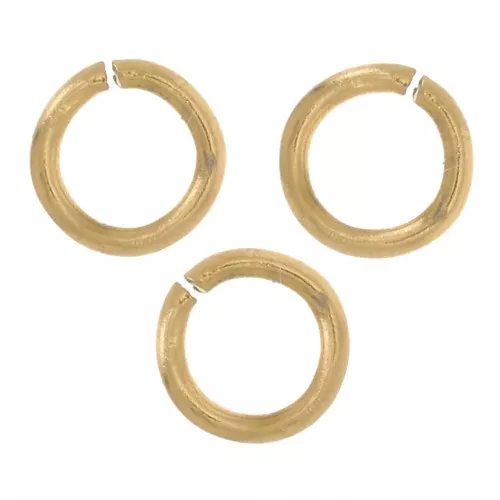 Anillas abiertas 3x0,5 mm - Acero inoxidable 316L dorado x100